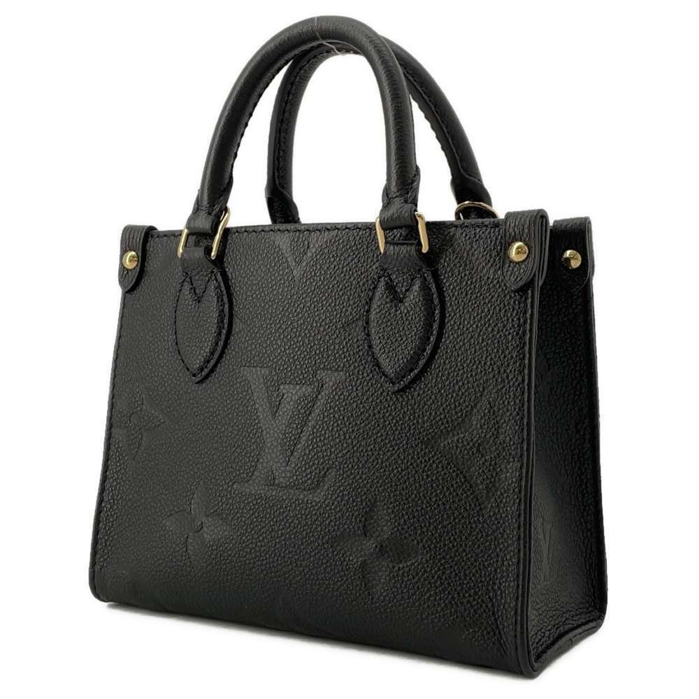 Louis Vuitton OnTheGo Handbag Black Monogram Empreinte Bag